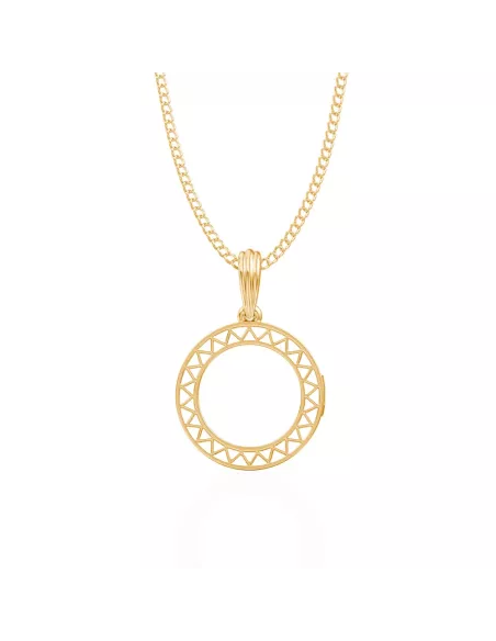Divine Solitaires Enamel Brass Jacket with 0.10 carats EF VVS Diamond