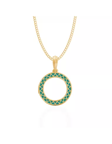 Divine Solitaires Enamel Brass Jacket with 0.10 carats EF VVS Diamond