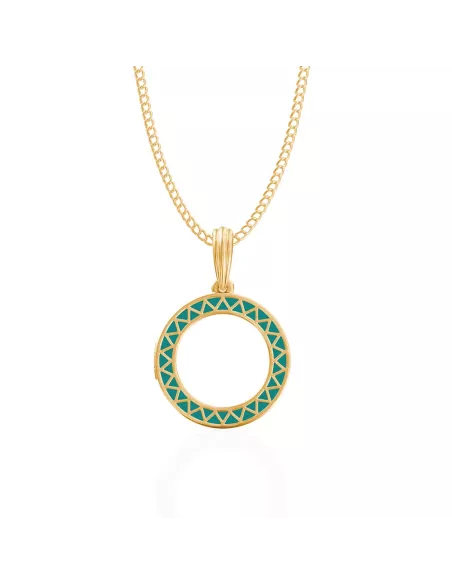 Divine Solitaires Enamel Brass Jacket with 0.10 carats EF VVS Diamond