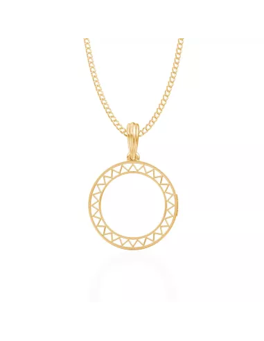 Divine Solitaires Enamel Brass Jacket with 0.14 carats EF VVS Diamond