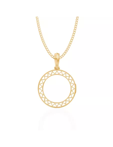 Divine Solitaires Enamel Brass Jacket with 0.14 carats EF VVS Diamond