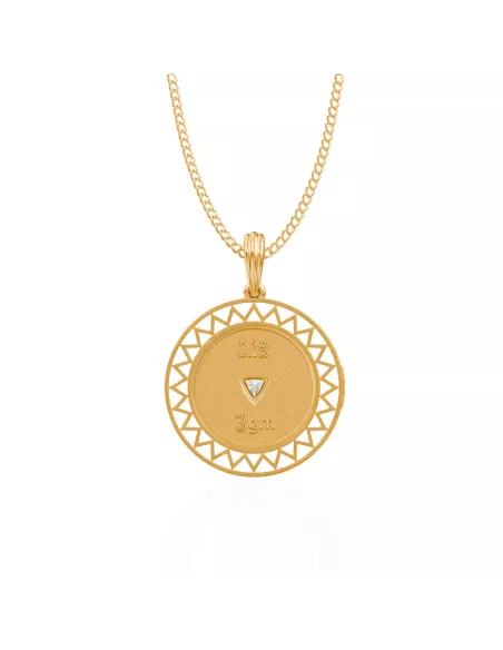 Divine Solitaires Enamel Brass Jacket with 0.18 carats EF VVS Diamond