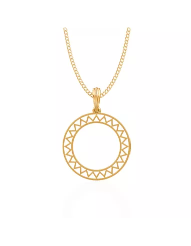 Divine Solitaires Enamel Brass Jacket with 0.18 carats EF VVS Diamond