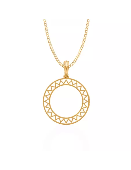 Divine Solitaires Enamel Brass Jacket with 0.18 carats EF VVS Diamond