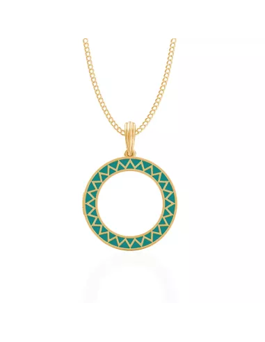 Divine Solitaires Enamel Brass Jacket with 0.18 carats EF VVS Diamond