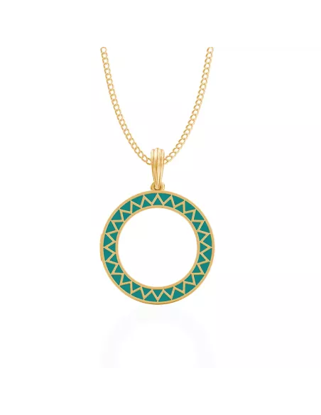 Divine Solitaires Enamel Brass Jacket with 0.18 carats EF VVS Diamond