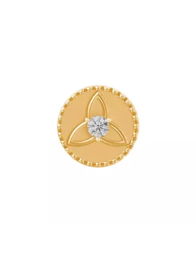 Divine Solitaires 10Kt Diamond Coin Jacket with 0.10 carats EF VVS Dia