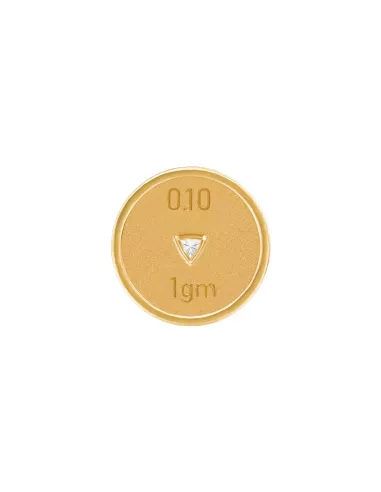 Divine Solitaires 10Kt Diamond Coin Jacket with 0.10 carats EF VVS Dia