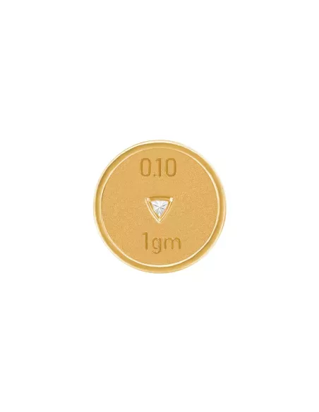 Divine Solitaires 10Kt Diamond Coin Jacket with 0.10 carats EF VVS Dia