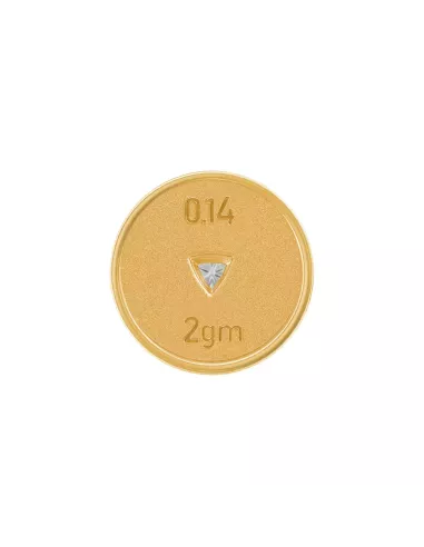 Divine Solitaires 10Kt Gold Jacket with 0.14 carats EF VVS Diamond Stu