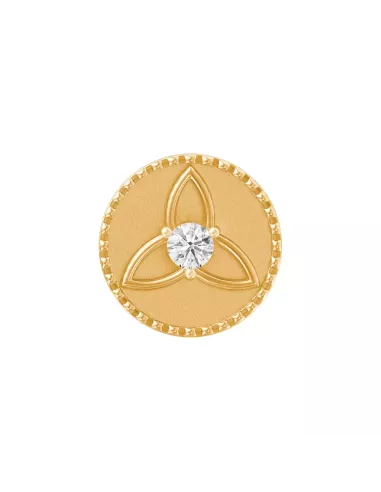 Divine Solitaires 10Kt Gold Jacket with 0.14 carats EF VVS Diamond Stu