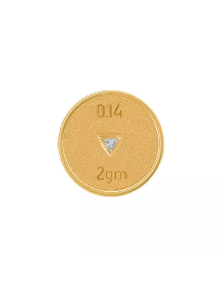 Divine Solitaires Enamel Brass Jacket with 0.14 carats EF VVS Diamond
