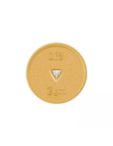 Divine Solitaires 10Kt Gold Jacket with Diamond Coin