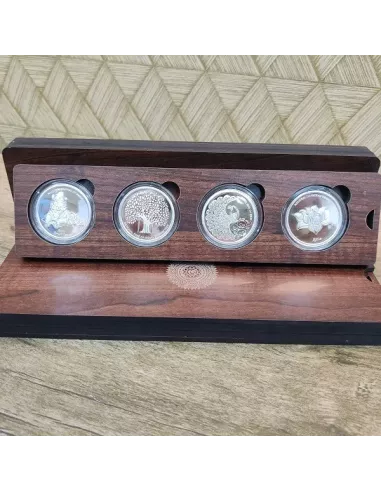 Omkar Mint National Symbols Of India Silver Coin 10 gm each in 999  Purity Set of Four