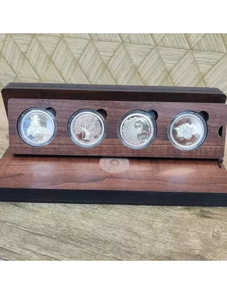 Omkar Mint National Symbols Of India Silver Coin 10 gm each in 999  Purity Set of Four