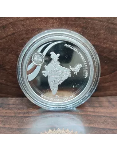 Omkar Mint National Symbols Of India Color Silver Coin 10 gm each in 9