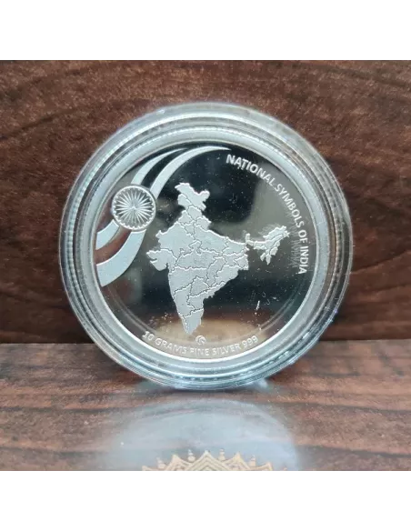 Omkar Mint National Symbols Of India Color Silver Coin 10 gm each in 9