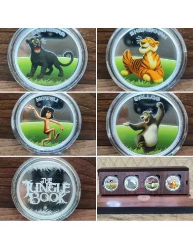 Omkar Mint The Jungle Book Color Silver Coin 10 gm each in 999 Purity