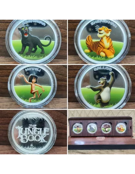 Omkar Mint The Jungle Book Color Silver Coin 10 gm each in 999 Purity