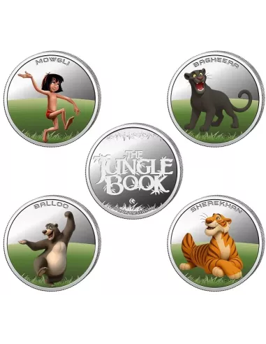 Omkar Mint The Jungle Book Color Silver Coin 10 gm each in 999 Purity