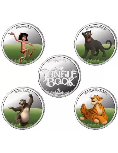 Omkar Mint The Jungle Book Color Silver Coin 10 gm each in 999 Purity