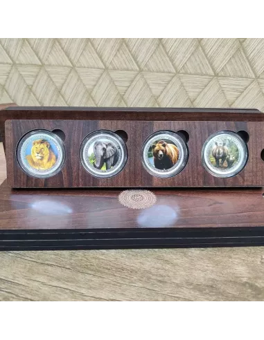 Omkar Mint Wild Life Series Color Silver Coin 10 gm each in 999 Purity