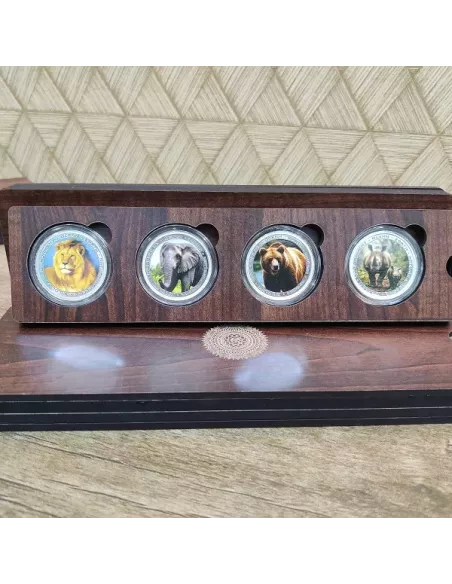 Omkar Mint Wild Life Series Color Silver Coin 10 gm each in 999 Purity