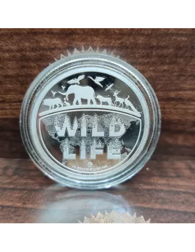 Omkar Mint Wild Life Series Color Silver Coin 10 gm each in 999 Purity
