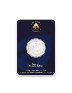 copy of copy of copy of RSBL Shree Ganesh Silver Coin 5 Grams in 999 Purity 24Kt/Fineness