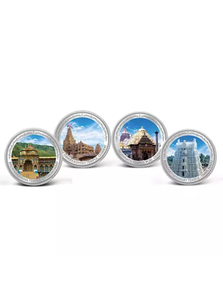 MMTC PAMP Char Dham Silver Coin 80gm (20gms x 4)  in 999.9  Purity Set