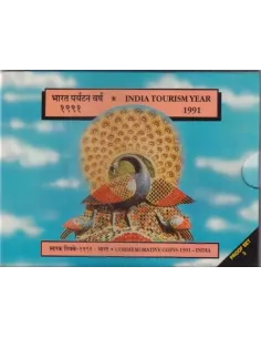 Year 1991-India Tourism Commemorative Proof 3 Coins Set