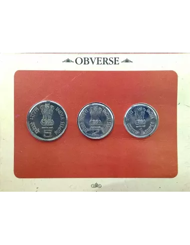 Year 1991-India Tourism Commemorative UNC 3 Coins Set