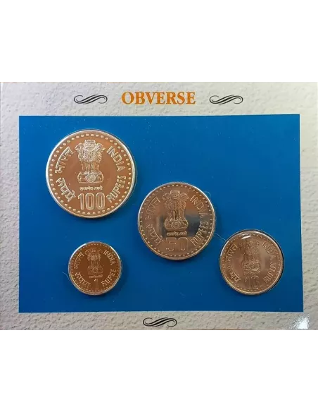 Year 1993-Quit India Movement Commemorative UNC 4 Coins Set