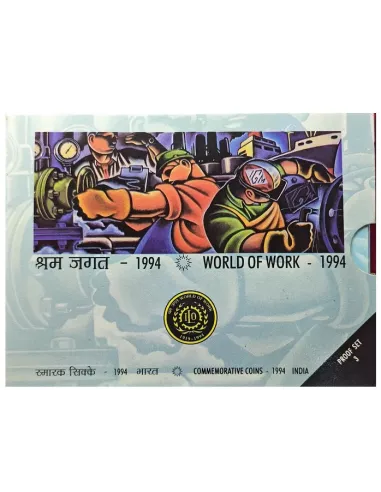 Year 1994-International Labour Organisation Commemorative Proof 3 Coin