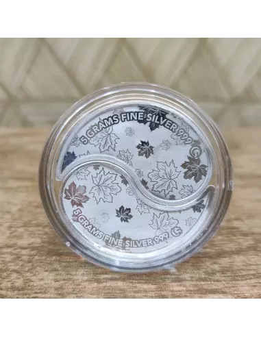 Omkar Mint Queen King Kaju Shape Silver Coin of 10 Grams  [5 grams X 2