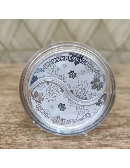 Omkar Mint Queen King Kaju Shape Silver Coin of 10 Grams  [5 grams X 2