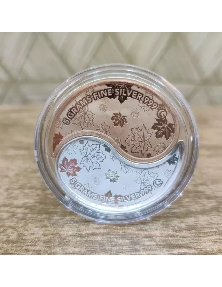 Omkar Mint Queen King Kaju Shape (Queen Rose Gold Coated ) Silver Coin