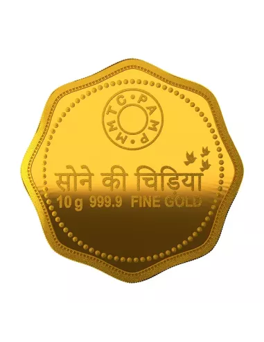 MMTC-PAMP Octagonal Sone Ki Chidiya Minted Coin  of 10 Grams in 24 Kar