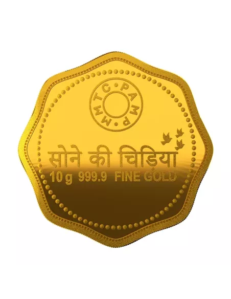 MMTC-PAMP Octagonal Sone Ki Chidiya Minted Coin  of 10 Grams in 24 Kar