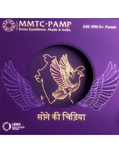 MMTC-PAMP Octagonal Sone Ki Chidiya Minted Coin  of 10 Grams in 24 Kar