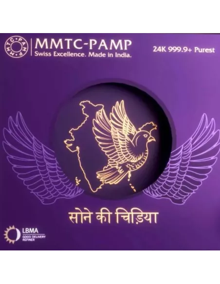 MMTC-PAMP Octagonal Sone Ki Chidiya Minted Coin  of 10 Grams in 24 Kar