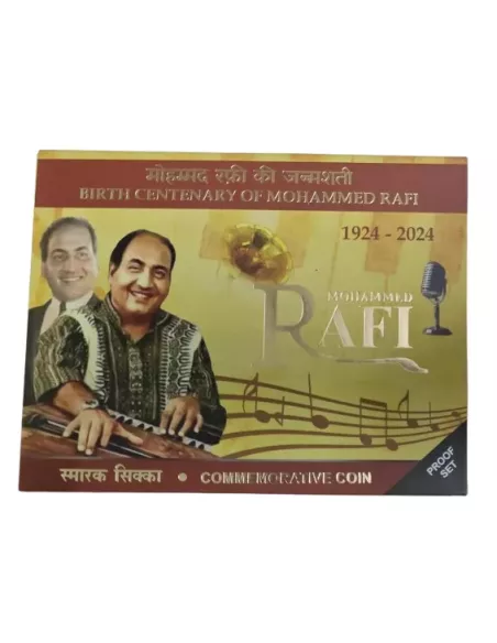 100 Rupees India Govt.Mint Birth Centenary Of Mohammed Rafi Commemorat