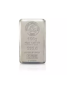 Buy Gujarat Gold Centre Silver Cast Bar Of 100 gm in 999 24Kt Purity