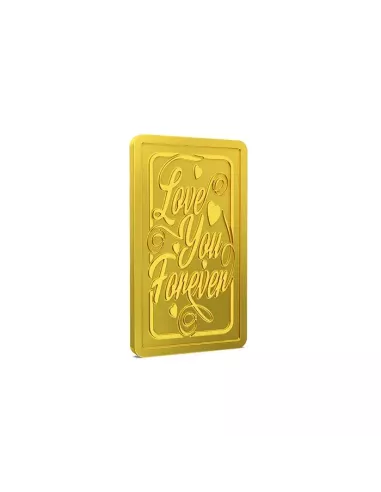 Aspect Bullion Love You Forever Gold Bar Of 5 Grams in 24 Karat 999 Pu