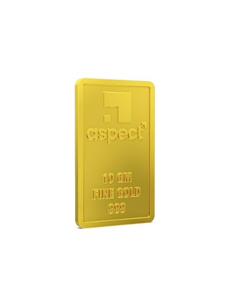 Aspect Bullion Love You Forever Gold Bar Of 10 Grams in 24 Karat 999 P