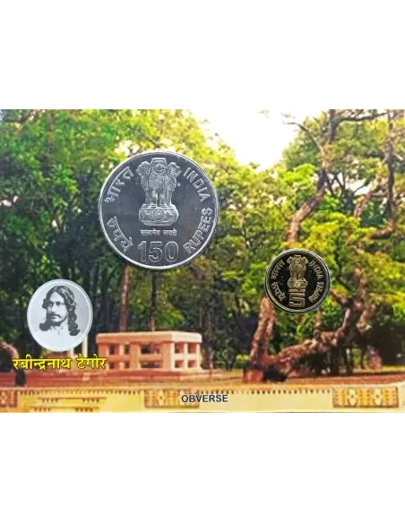 150 Rupees India Govt. Mint 150th Birth Anniversary Of Rabindranath Tagore Commemorative Coin (Rs.150 Coin)