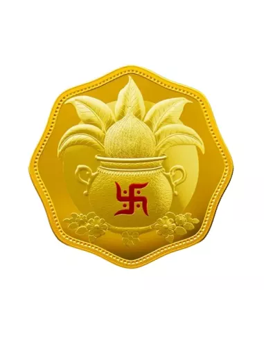 MMTC-PAMP Octagonal Shubh Aarambh Gold Coin of 5 Grams 24 Karat in 999