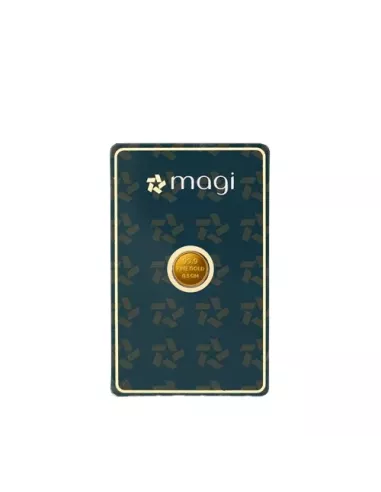 Magi Gold Coin of 0.5 Gram / Half Gram in 24Kt 999 Purity / Fineness