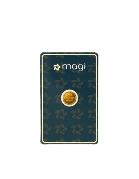 Magi Gold Coin of 0.5 Gram / Half Gram in 24Kt 999 Purity / Fineness