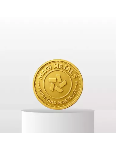 Magi Gold Coin of 0.5 Gram / Half Gram in 24Kt 999 Purity / Fineness